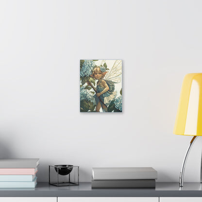 Blue Hydrangea - Flowers & Fairies Collection - Fine Art Print on Canvas