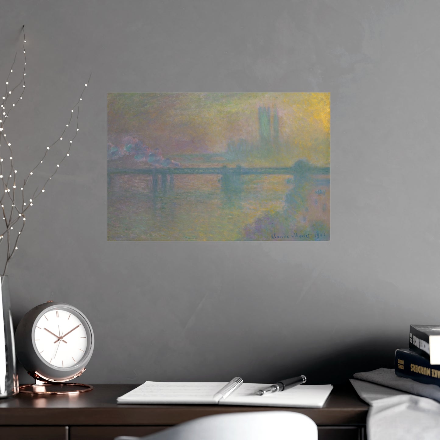 Charing Cross Bridge London - Monet Fine Art Poster