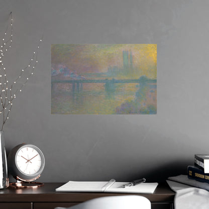 Charing Cross Bridge London - Monet Fine Art Poster