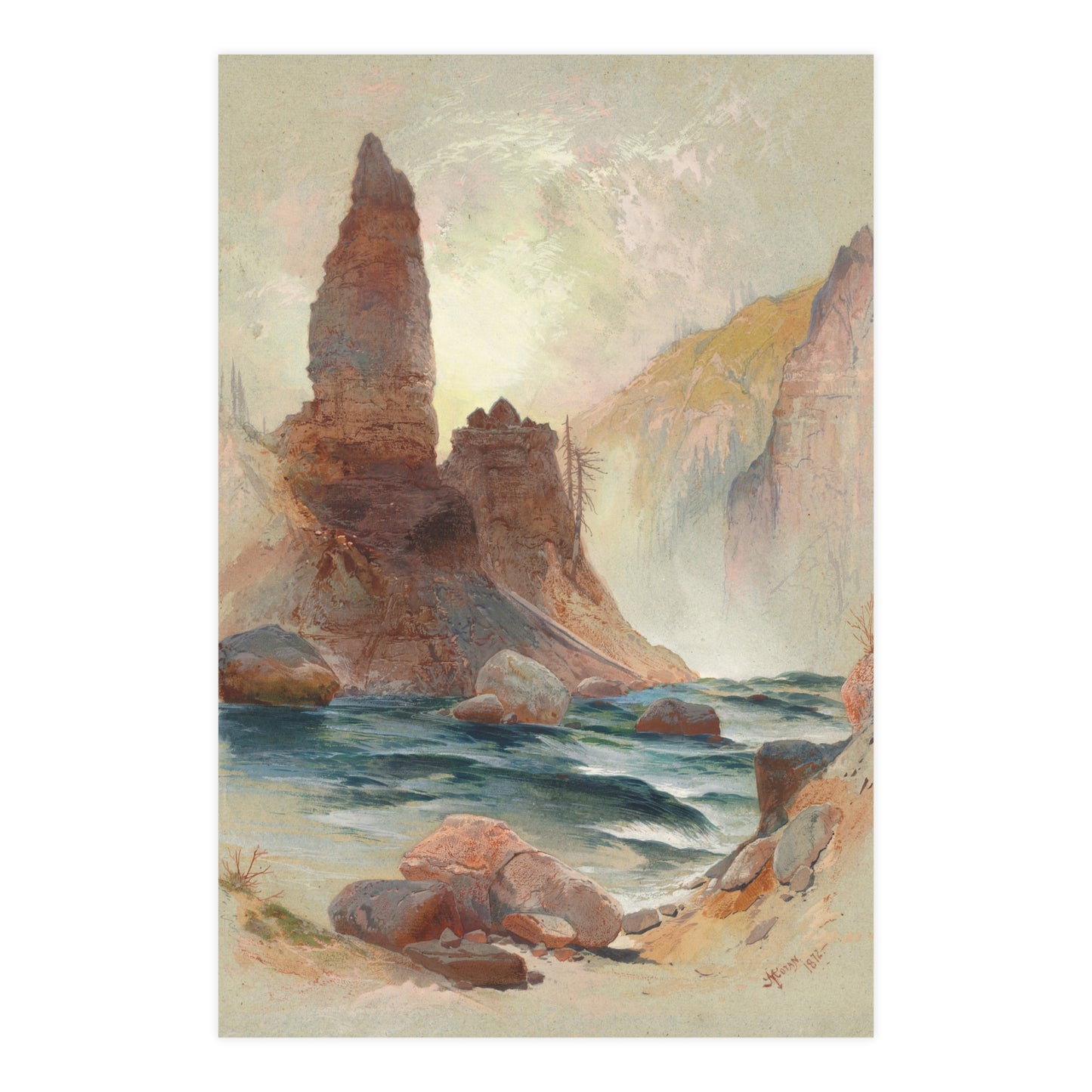 Tower Falls Yellowstone - American West Fine Art Poster