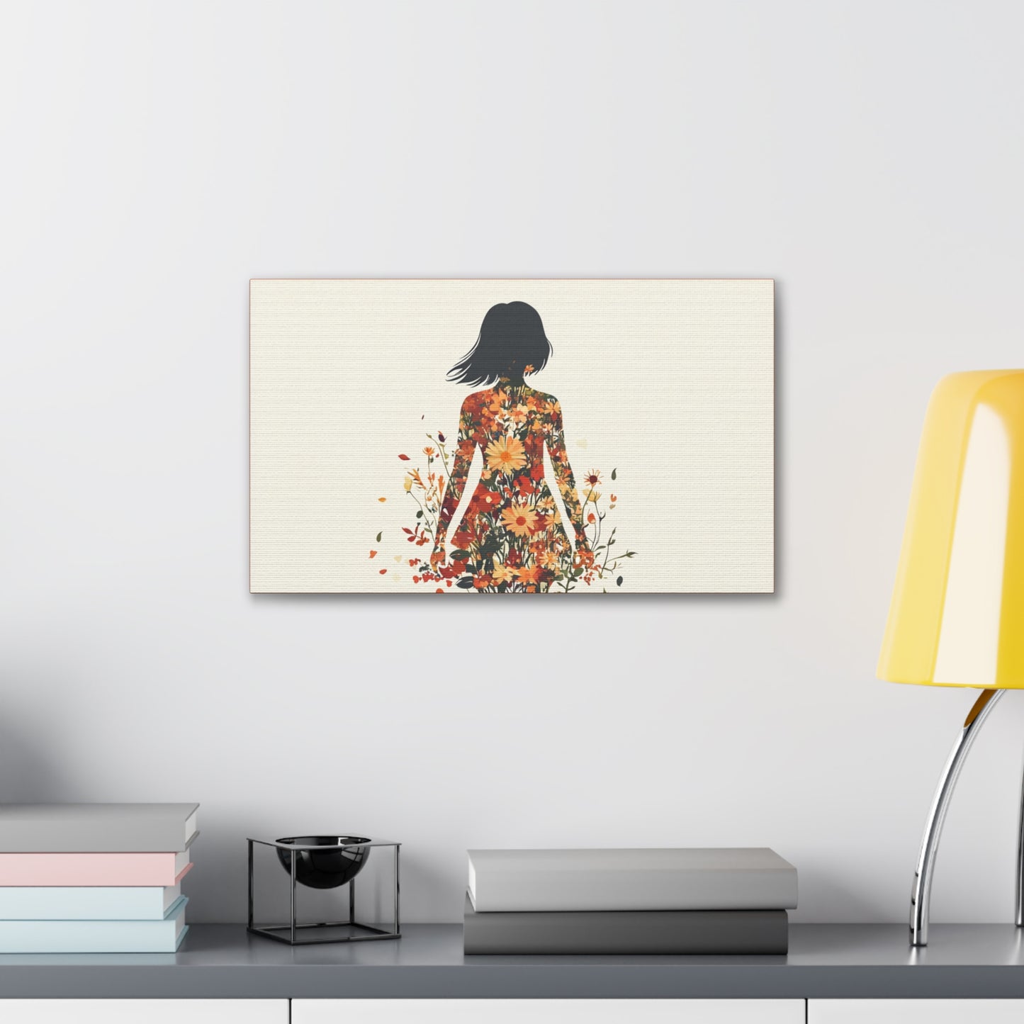 You Belong Among the Wildflowers  - Flower Girl - Print on Canvas