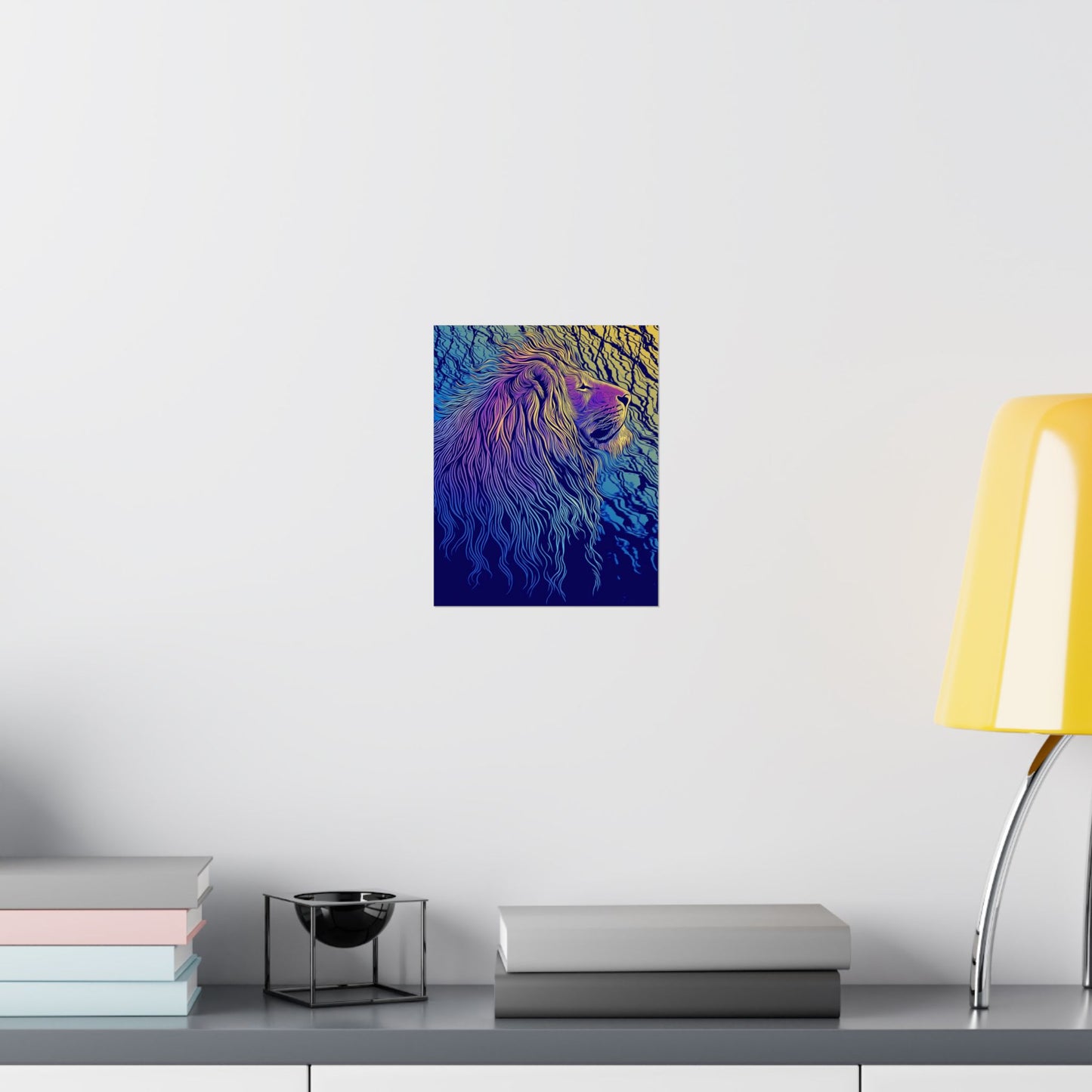 Lion Heart - Fine Art Print - Whimsical Animals - Nature Posters - Vibrant Wall Art for Animal Lovers