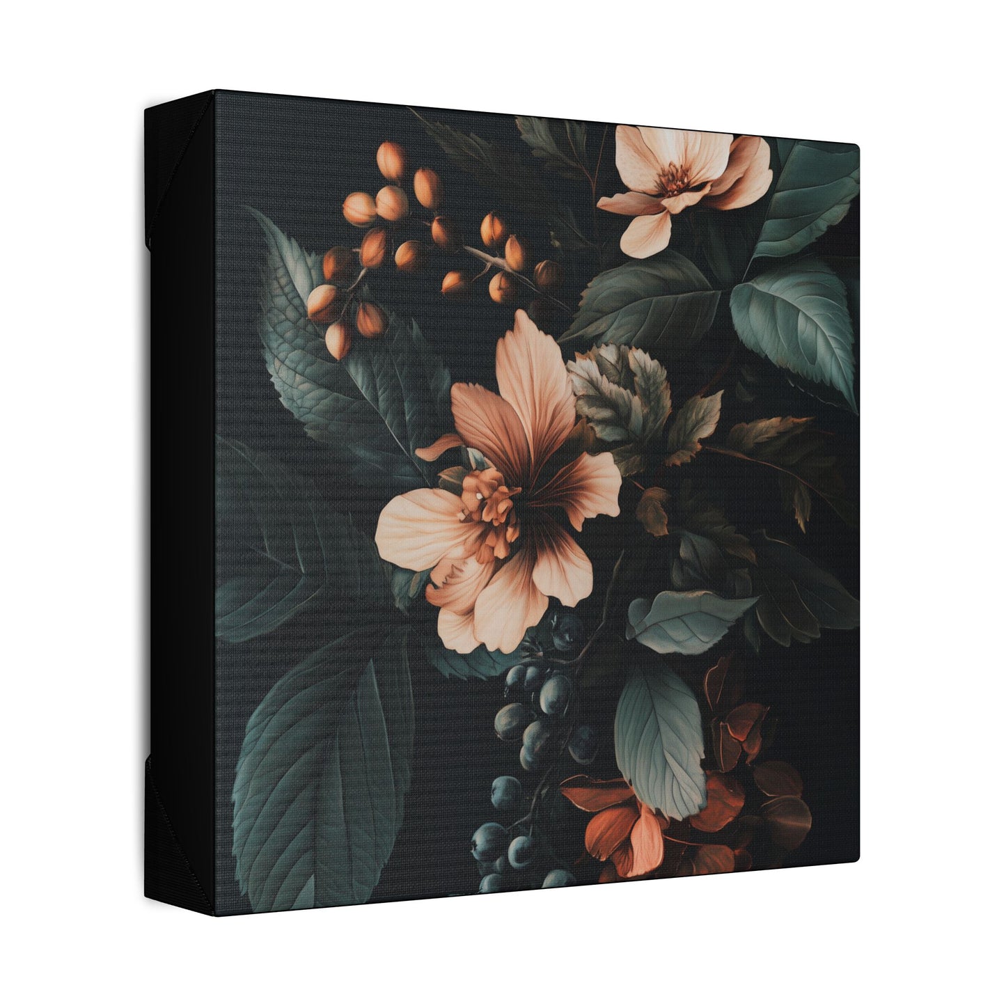 Evergreen Moody Botanical -Secret Garden Series  - Fine Art Print on Canvas