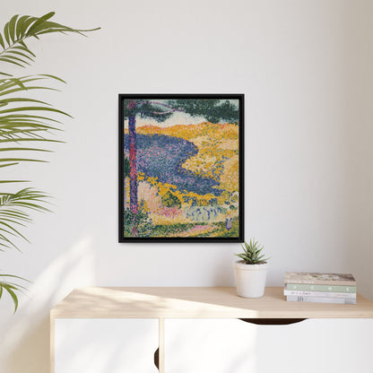 Valley with Fir Shade on the Mountain - Museum Collection - Framed Canvas Print