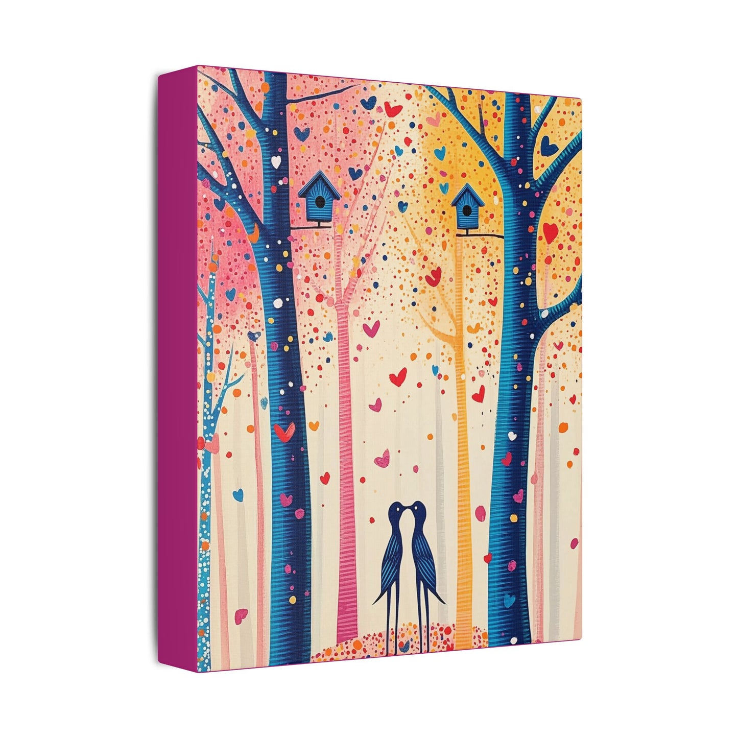 Little Love Birds - Delight in Nature Series - Fine Art Print on Canvas