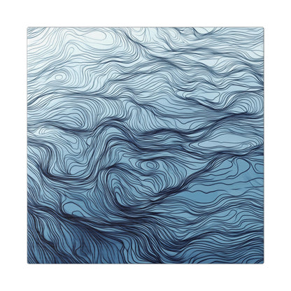 Mood Blue Abstract Blue Canvas Wall Art