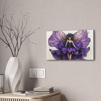 A Violet Affair - Fairies & Flowers Collection - Wall Art - on Canvas