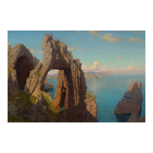 Natural Arch at Capri - Italian Coast Fine Art Poster