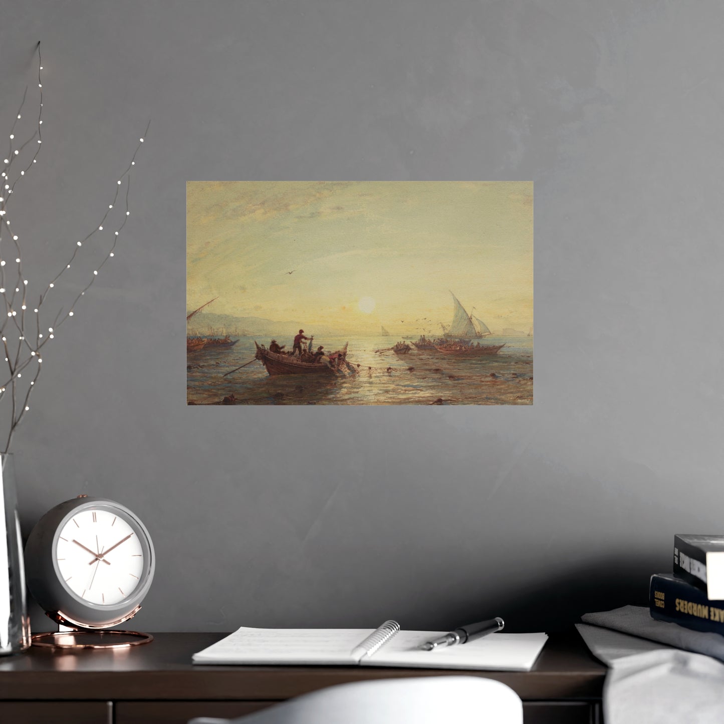Tuna Fishing at Sunrise Marseilles - Maritime Fine Art Poster