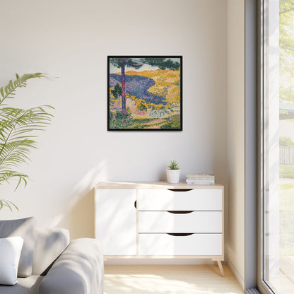 Valley with Fir Shade on the Mountain - Museum Collection - Framed Canvas Print
