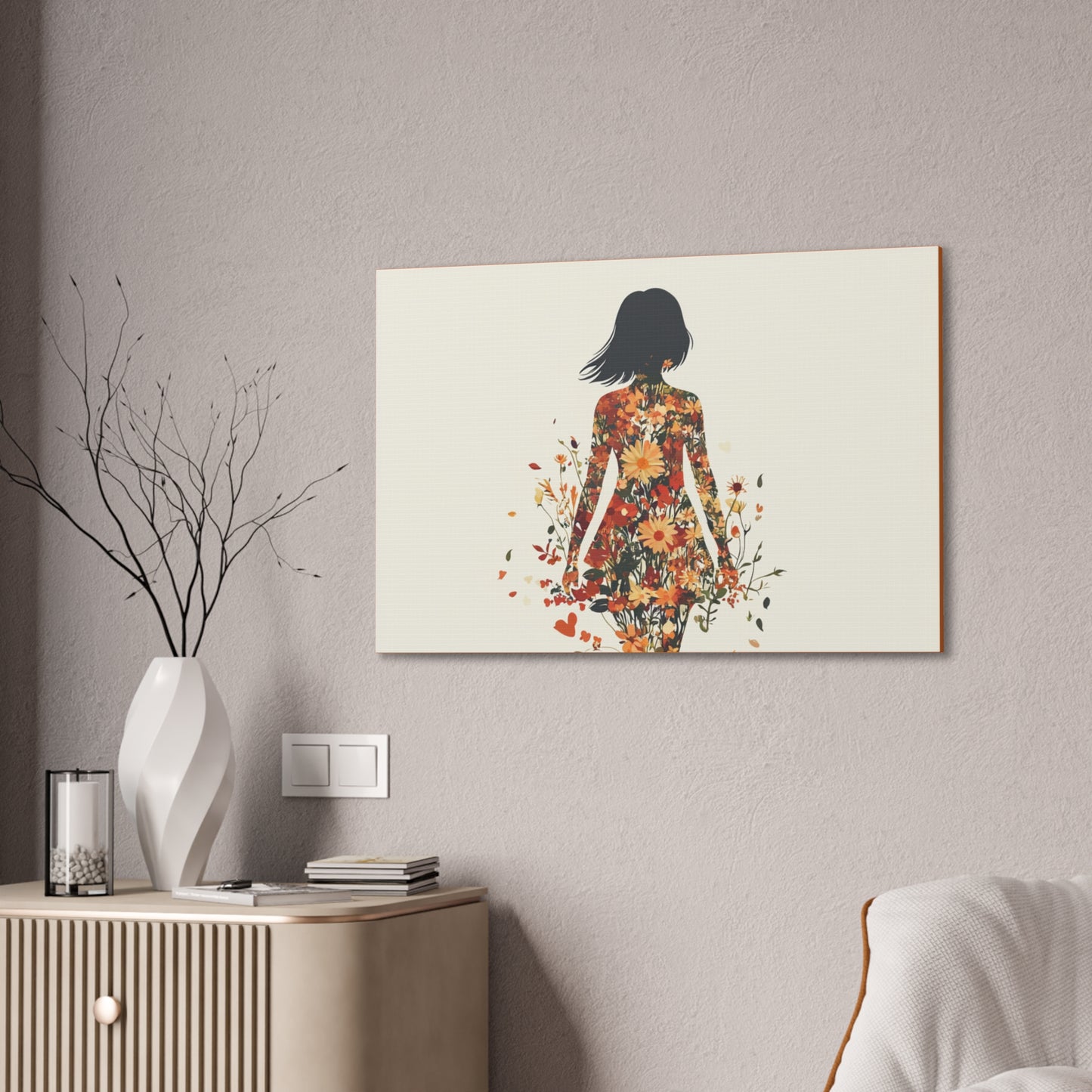 You Belong Among the Wildflowers  - Flower Girl - Print on Canvas
