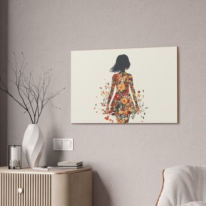 You Belong Among the Wildflowers  - Flower Girl - Print on Canvas