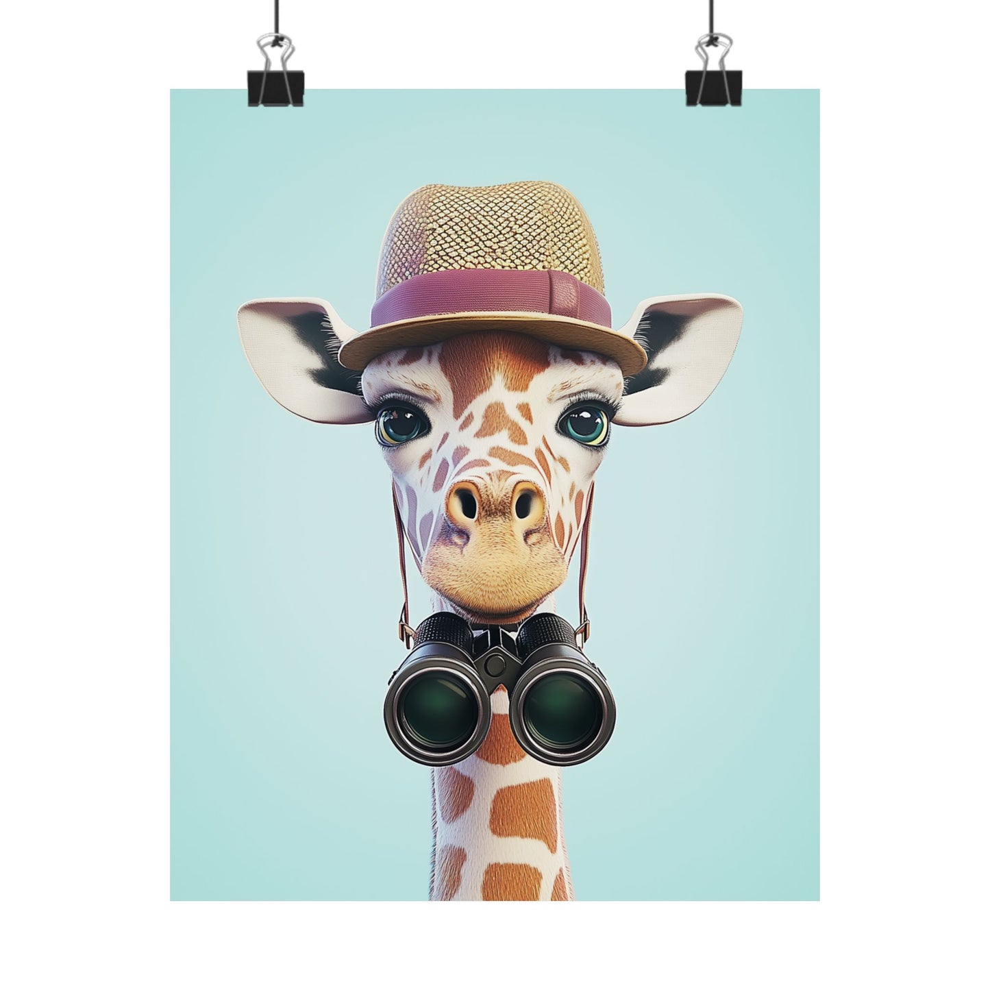 Adventure Awaits - His & Hers Giraffe Fine Art Prints (II) - Whimsical Animals - Wall Art -  Fine Art Prints - Home Décor