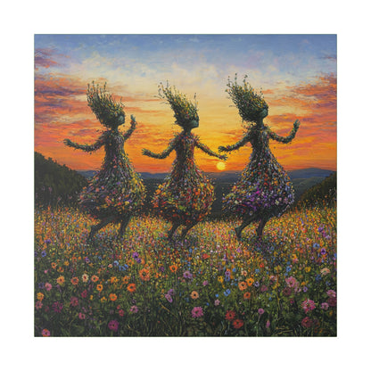 The Fairy Frolic - Flowers & Fairies Collection - Wall Art on Canvas