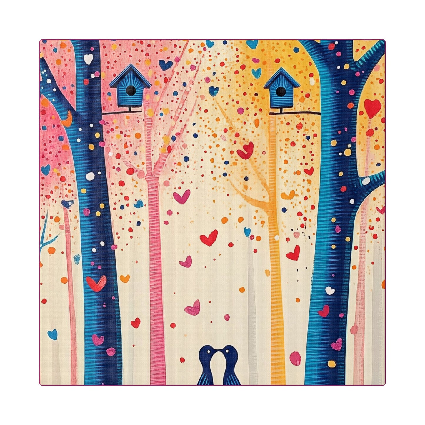 Little Love Birds - Delight in Nature Series - Fine Art Print on Canvas