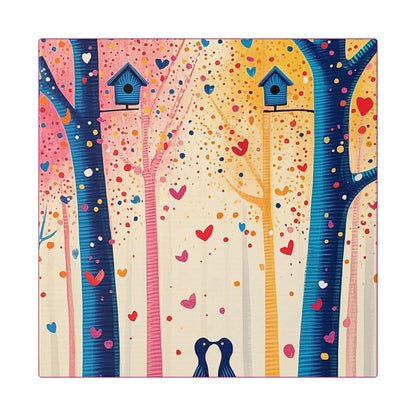 Little Love Birds - Delight in Nature Series - Fine Art Print on Canvas