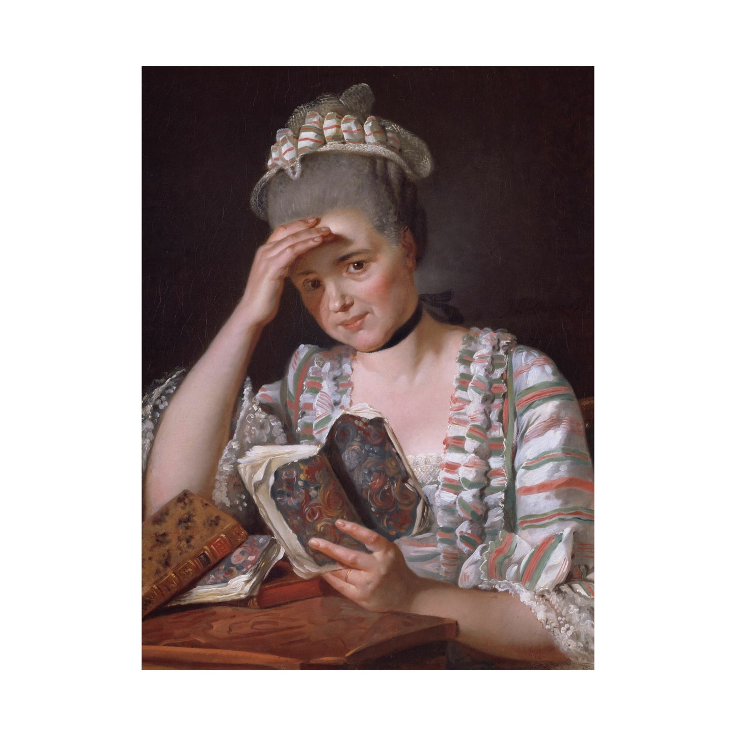 Classic Portrait - Fine Art Print - Matte Vertical Poster - Timeless Literary Woman - Art for Home Décor