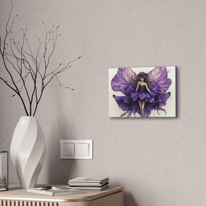 A Violet Affair - Fairies & Flowers Collection - Wall Art - on Canvas