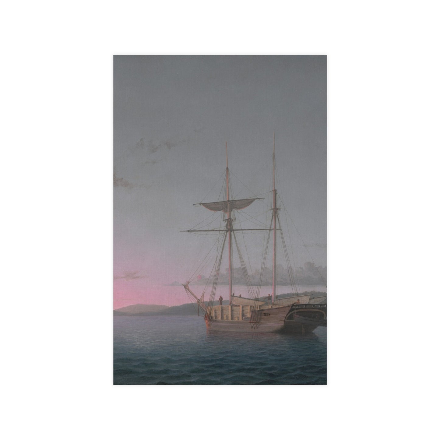 Lumber Schooners at Evening Penobscot Bay - Maritime Fine Art Poster