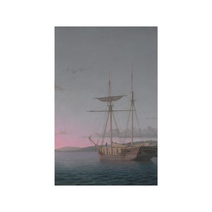 Lumber Schooners at Evening Penobscot Bay - Maritime Fine Art Poster