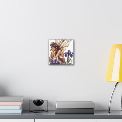 Iris You Were Here - Flowers & Fairies Collection - Fine Art Print on Canvas