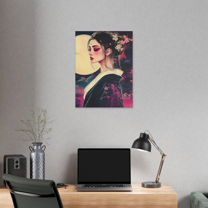 Magenta Moon - Fine Art Print on Canvas