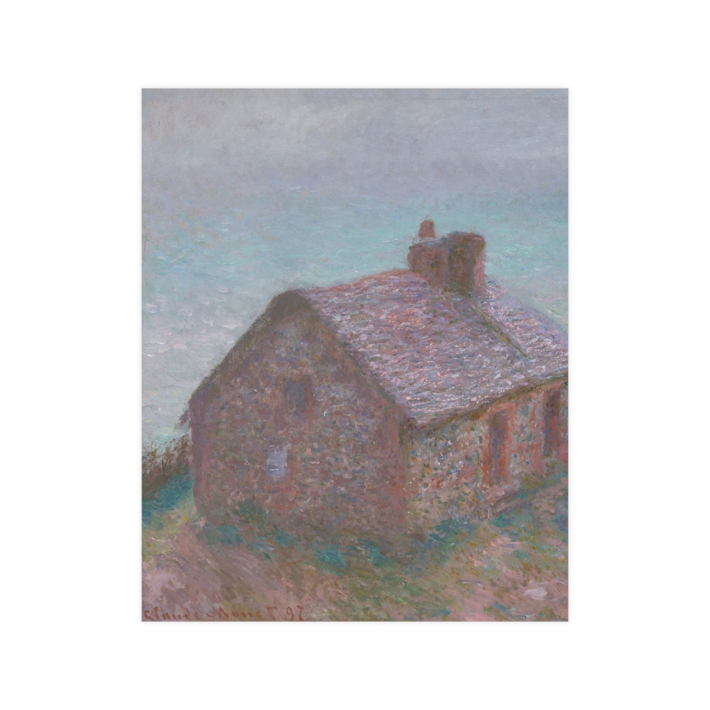 The Customs House at Varengeville - Monet Fine Art Poster