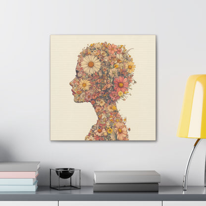 And So She Grew on Canvas