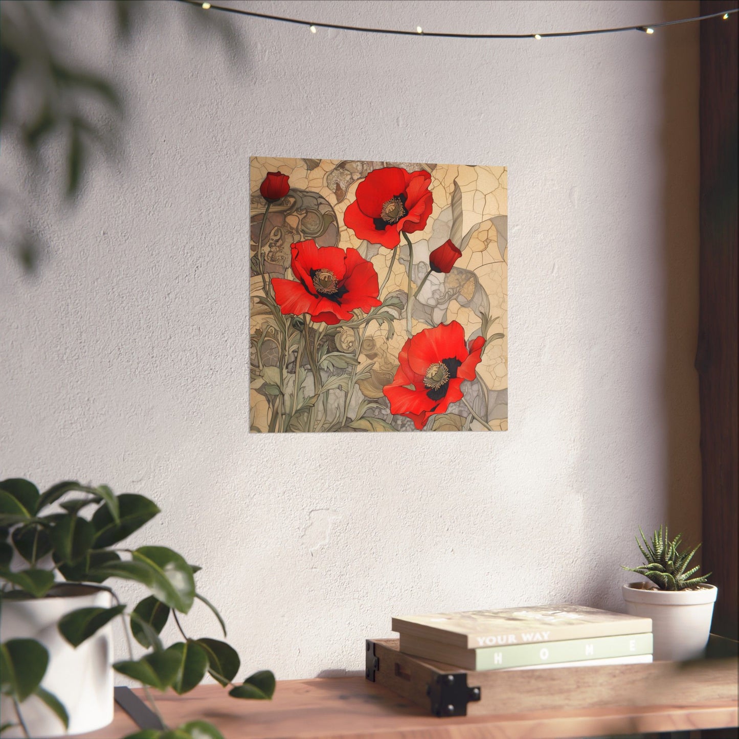 Pretty Poppy Fine Art Print - Floral Matte Vertical Poster – Artwork for Home Décor