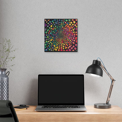 Chameleon Squares on Canvas