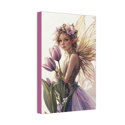 Tuesdays are for Tulips - Flowers & Fairies Collection - Fine Art Print on Canvas