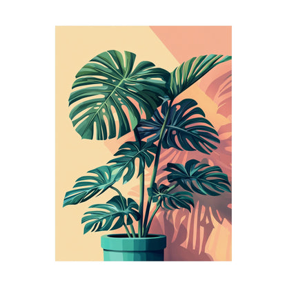 Tropical Monstera Botanical Fine Art Print