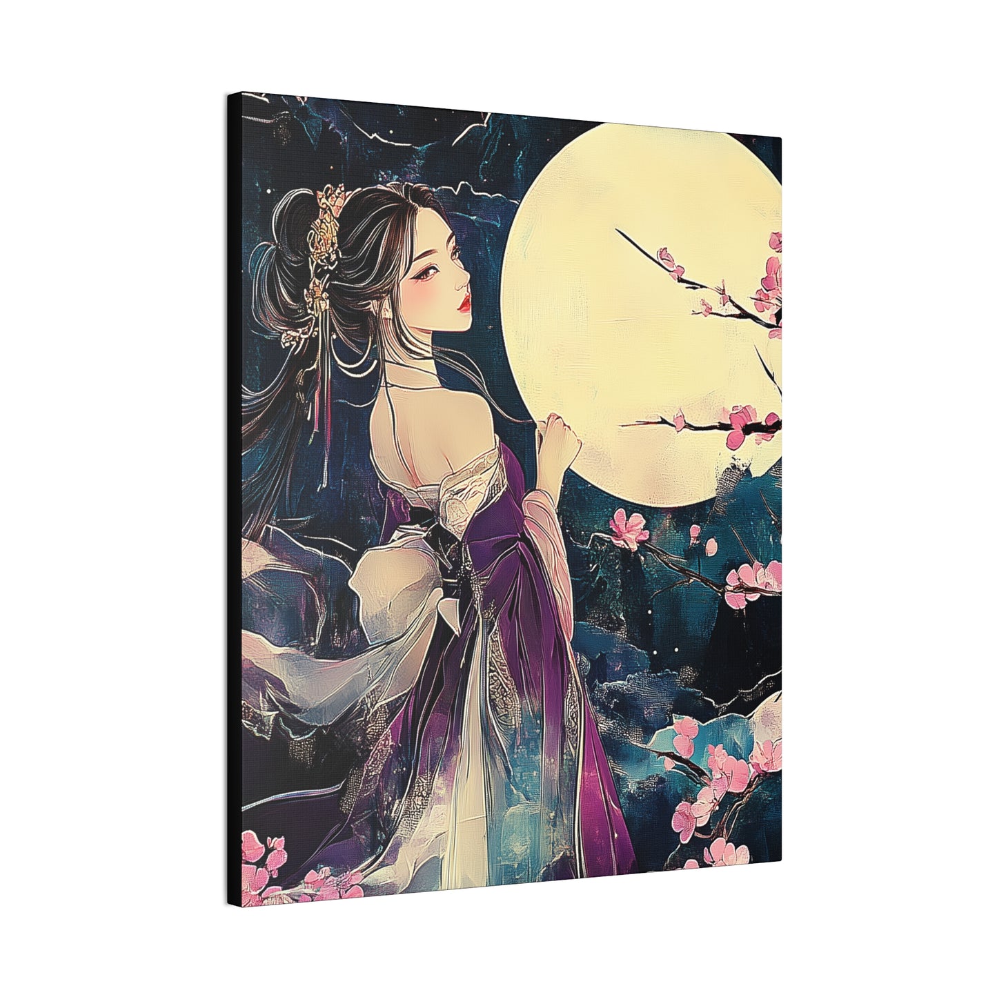 Thinking of You in the Moonlight - Fine Art Print - Wall Art on Canvas