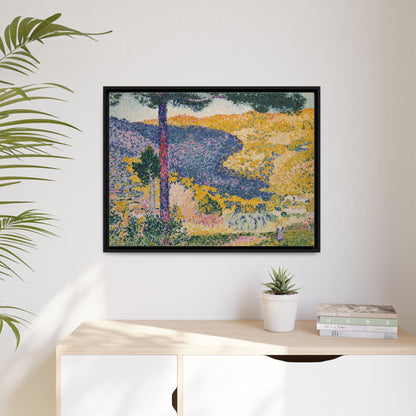 Valley with Fir Shade on the Mountain - Museum Collection - Framed Canvas Print
