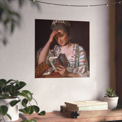 Classic Portrait - Fine Art Print - Matte Vertical Poster - Timeless Literary Woman - Art for Home Décor