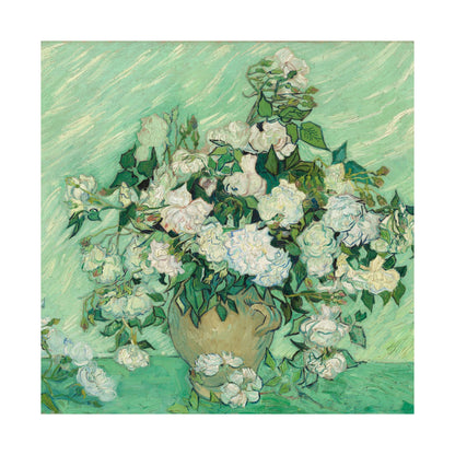 White Roses Painting - Fine Art Prints - Vintage Painting Prints - Elegant Floral - Matte Vertical Poster - White Roses Art Print