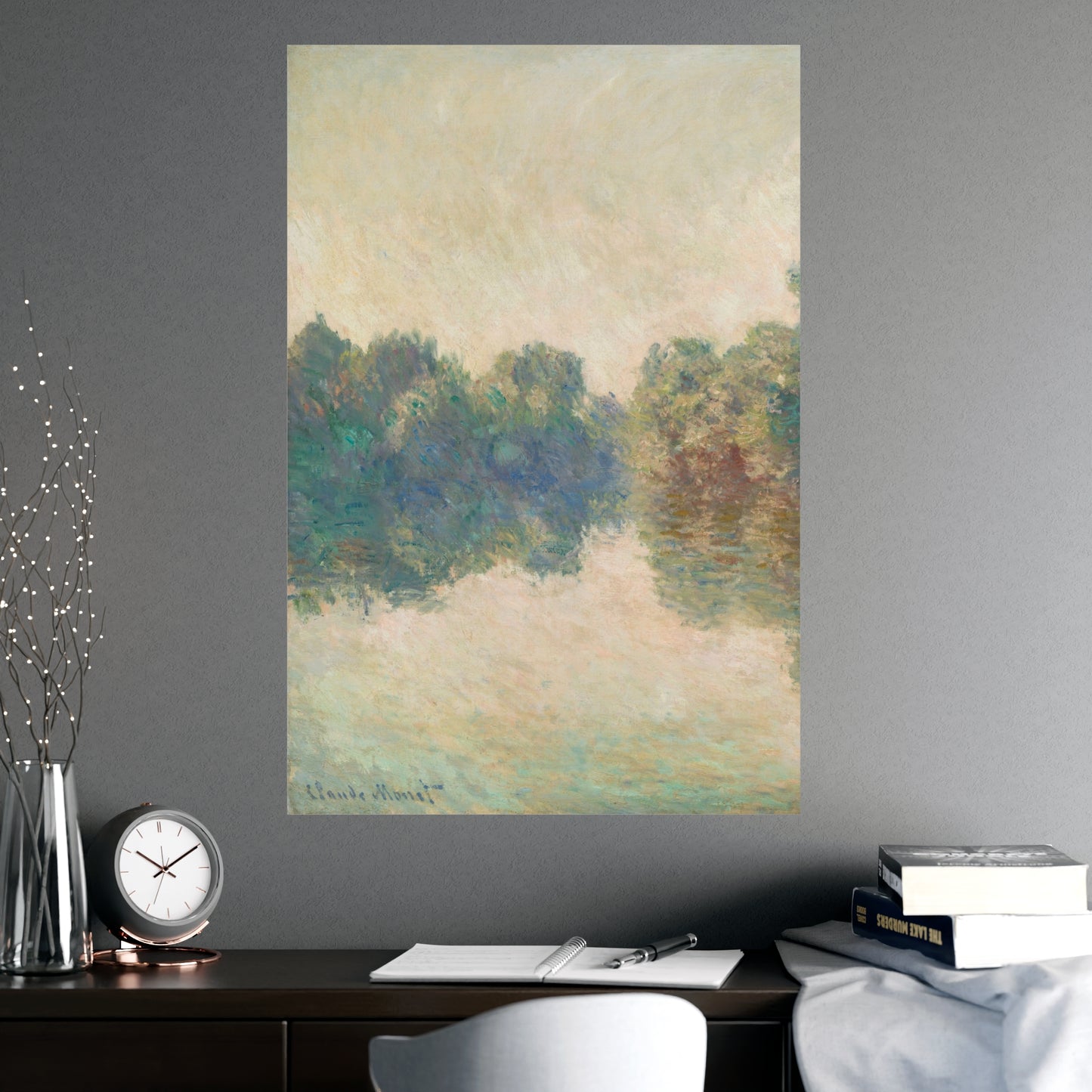 The Seine at Giverny - Monet Fine Art Poster