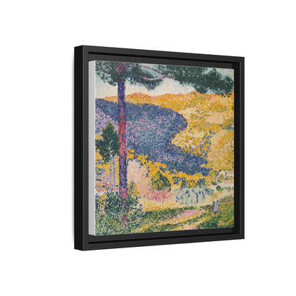Valley with Fir Shade on the Mountain - Museum Collection - Framed Canvas Print