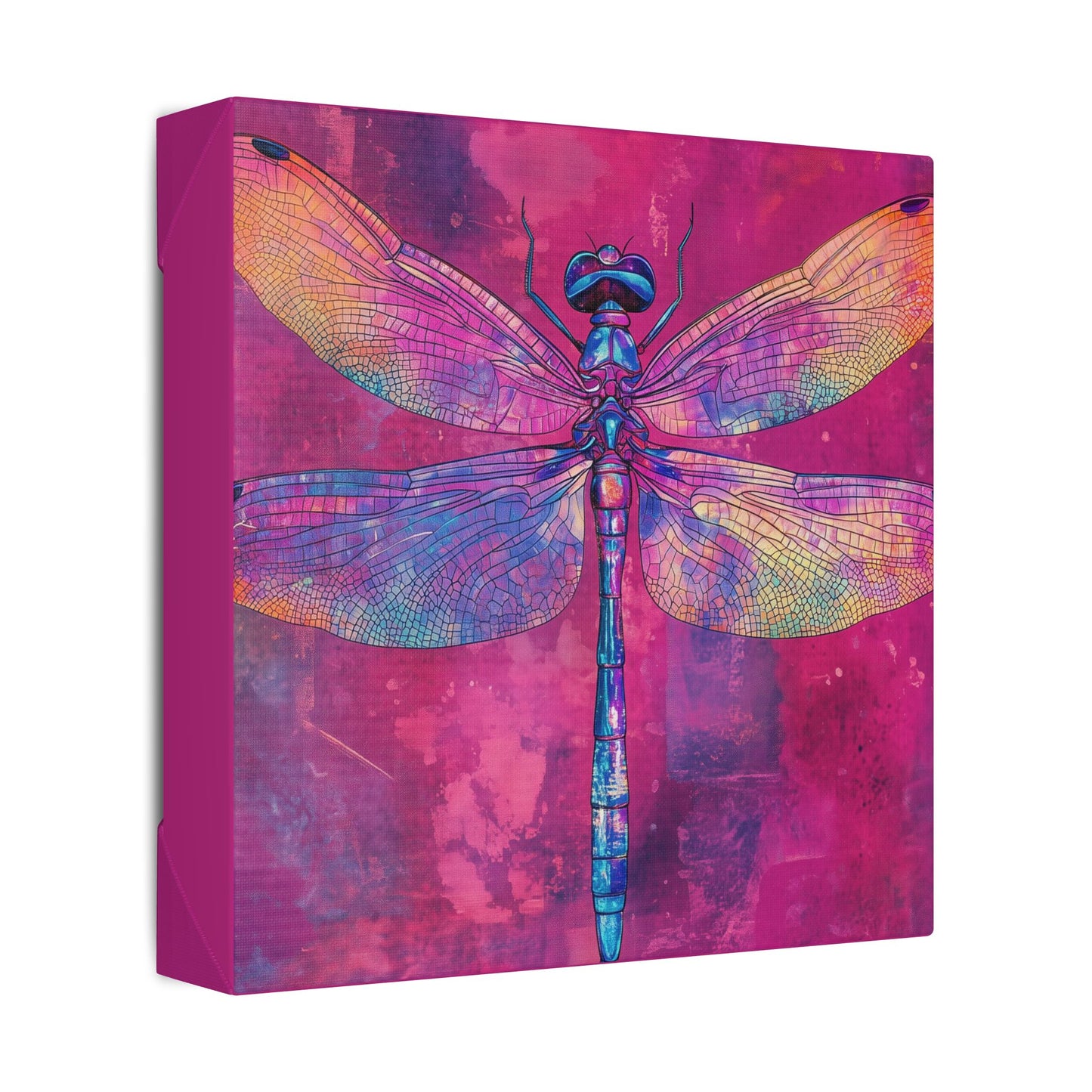 Vibrant Dragonfly - Secret Garden Series -  Fine Art Print on Canvas