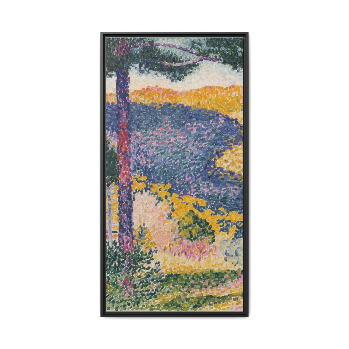 Valley with Fir Shade on the Mountain - Museum Collection - Framed Canvas Print