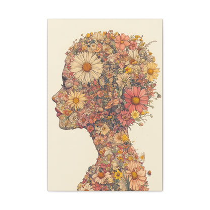 And So She Grew on Canvas