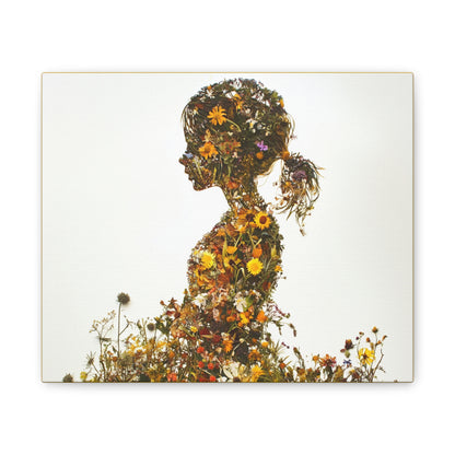 Summers Gone By - Wildflowers Fine Art Print on Canvas