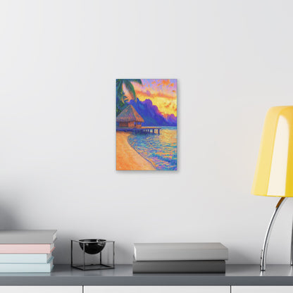 Mornings are Better on Vacation  - Fine Art Print on Canvas
