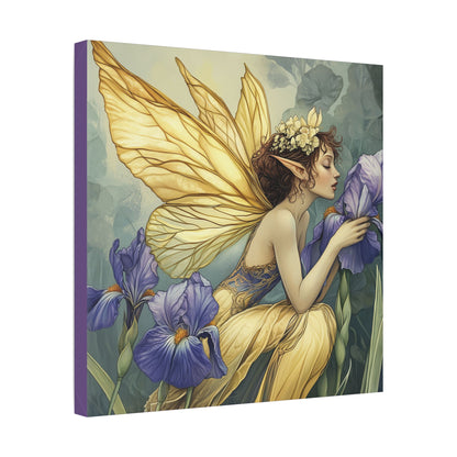 Iris You Were Here - Flowers & Fairies Collection - Fine Art Print on Canvas