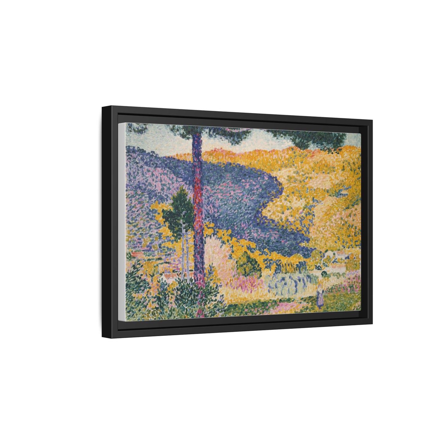 Valley with Fir Shade on the Mountain - Museum Collection - Framed Canvas Print