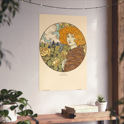 Jealousy - Classic Art - Fine Art Print - Vintage Floral Art Print - Matte Vertical Poster - Art Noveau Posters