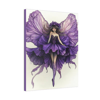 A Violet Affair - Fairies & Flowers Collection - Wall Art - on Canvas