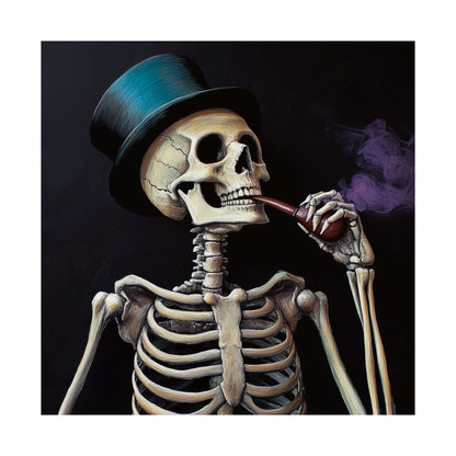 Dapper Skeleton Portrait Poster - Gothic Posters - Vertical Poster - Perfect for Halloween Party Décor