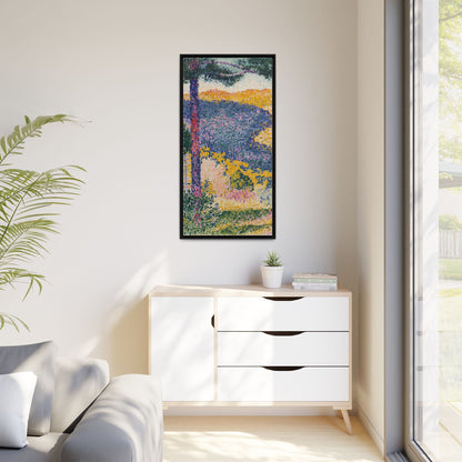 Valley with Fir Shade on the Mountain - Museum Collection - Framed Canvas Print