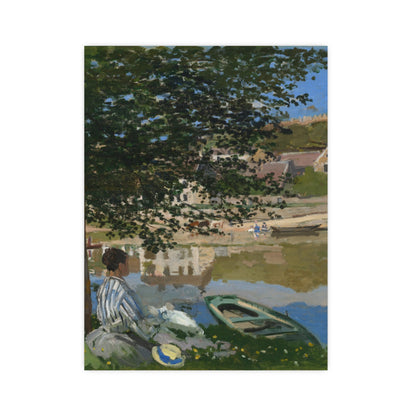 On the Bank of the Seine at Bennecourt - Monet Fine Art Poster